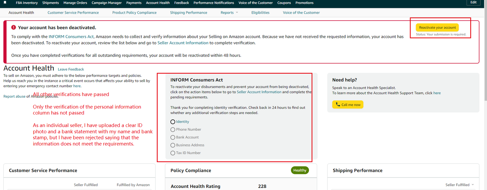 Amazon Address Verificition With Appeal Latter